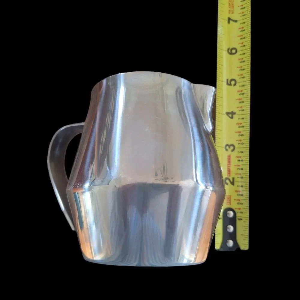 Stainless Steel Coffee Frother Pitcher Creamer Pot Server 16 OZ Milk Frothing